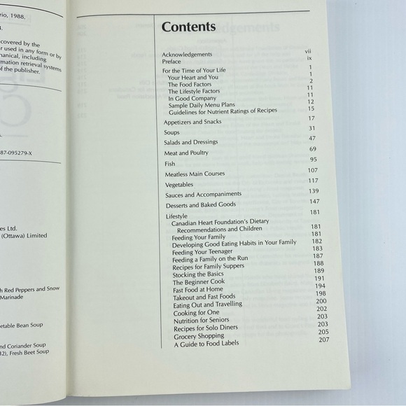 The Lighthearted Cookbook Anne Lindsay Softcover Heart Healthy Recipes Vintage - Picture 14 of 14